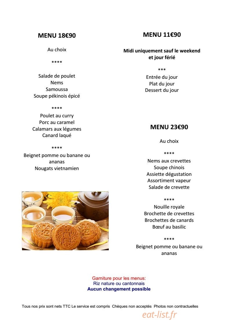 Restaurant An-Nam — carte page 4