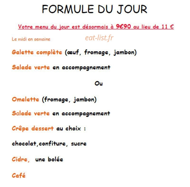 Crêperie du Port Galland — carte page 5