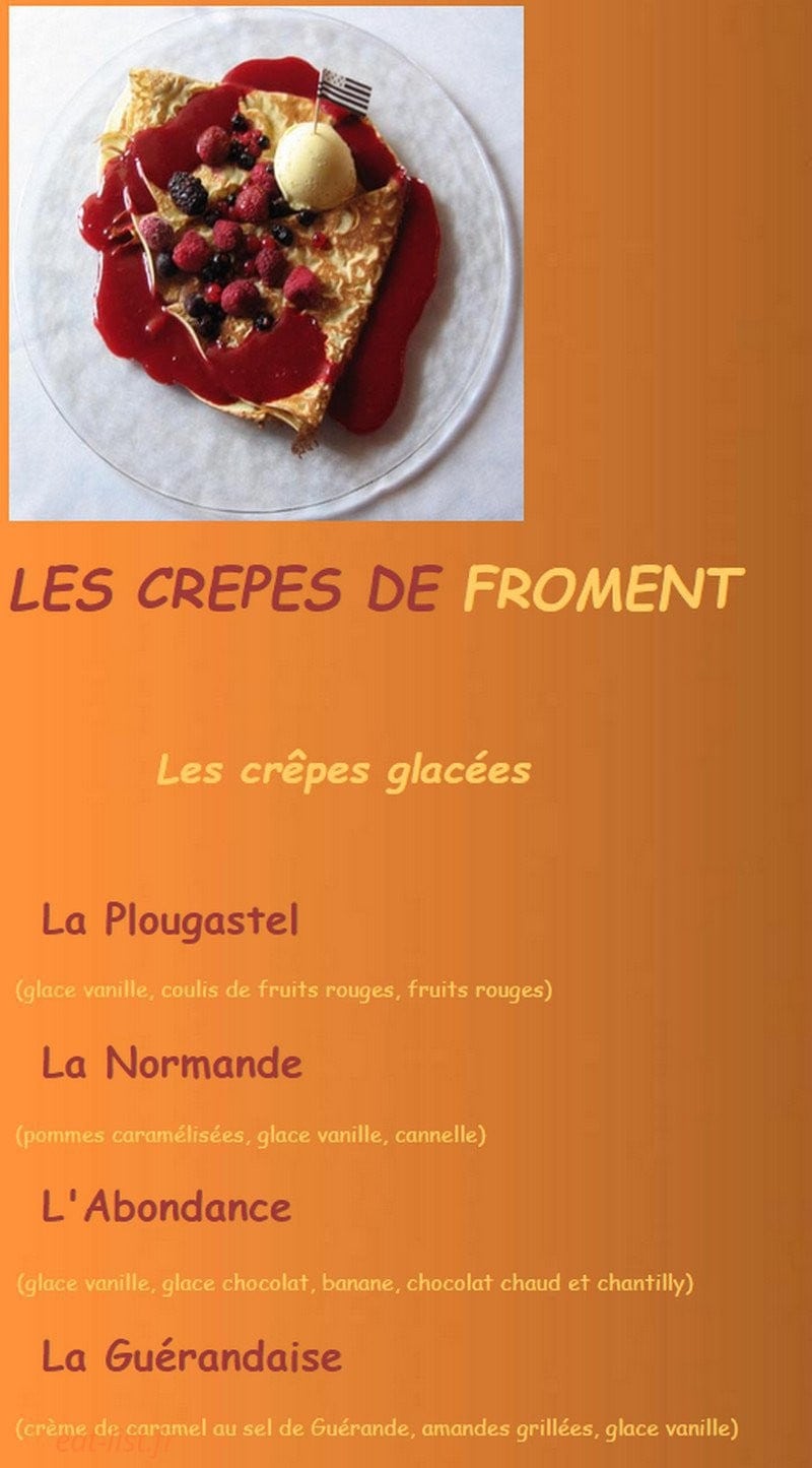 Crêperie du Port Galland — carte page 6
