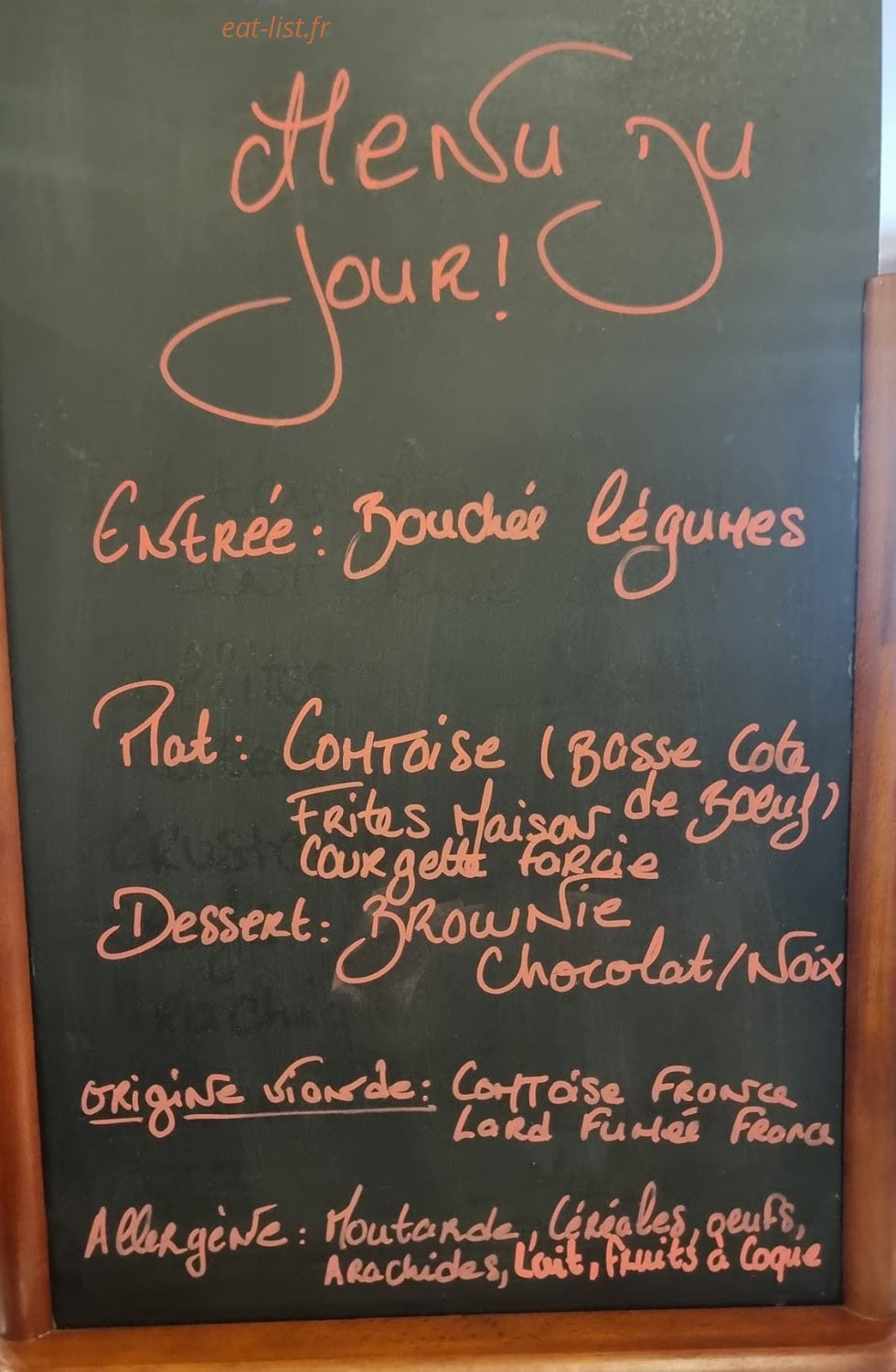 Sylak Café — carte page 1