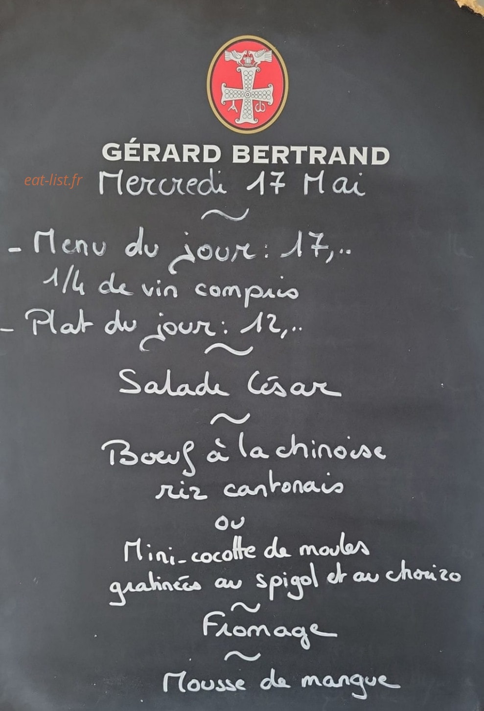 La table de Poupette — carte page 1
