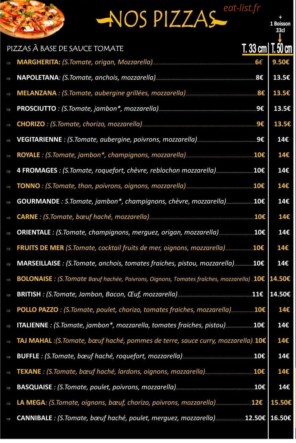 Pizz-Sensation — carte page 2
