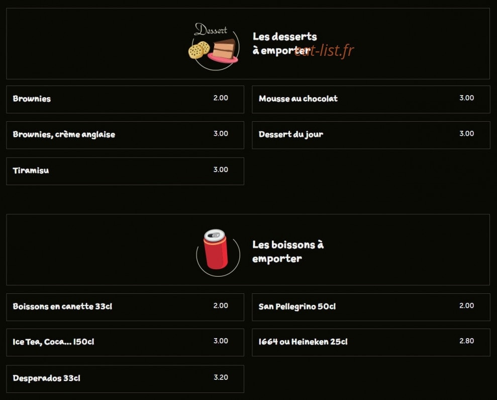 Pizza des Lys — carte page 9