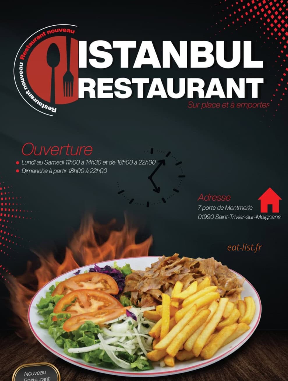 Istanbul Restaurant — carte page 1