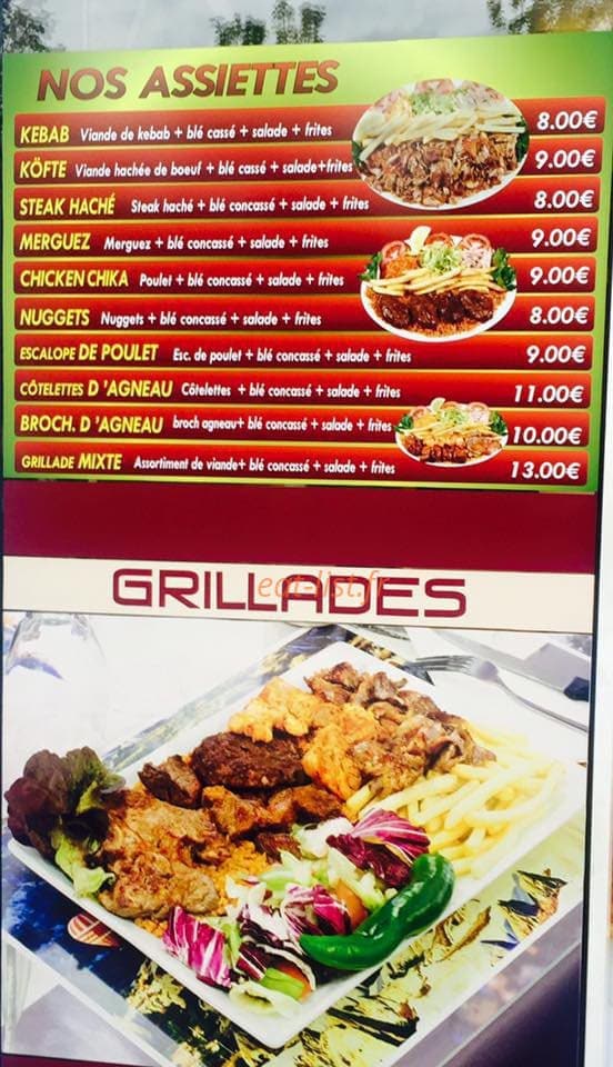 Maison du kebab — carte page 3
