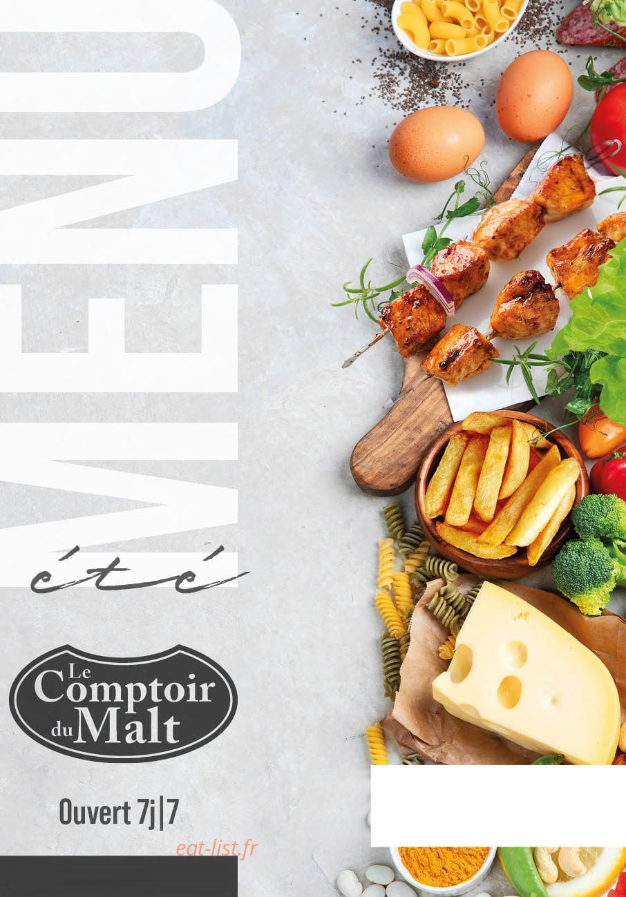 Le Comptoir du Malt — carte page 1