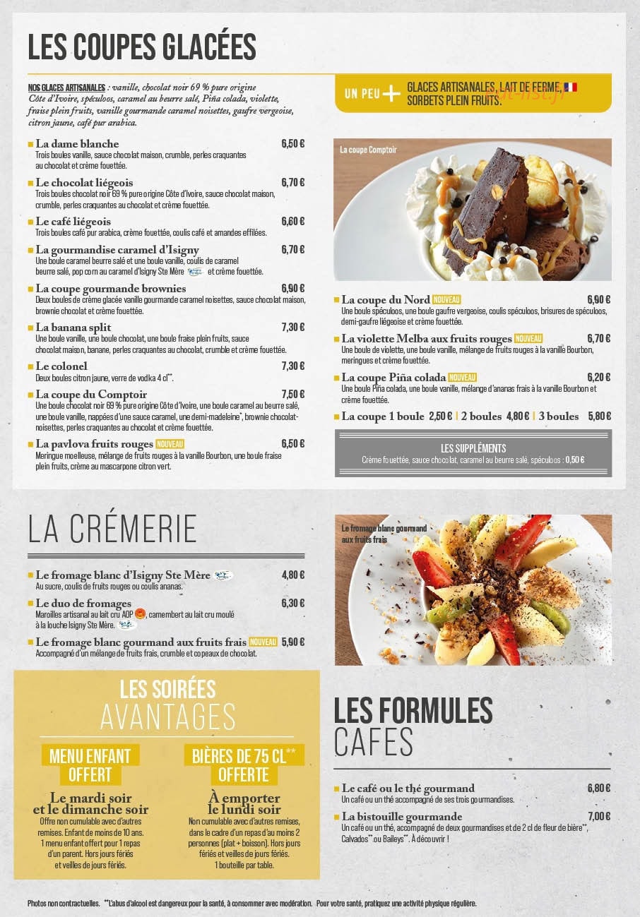 Le Comptoir du Malt — carte page 7