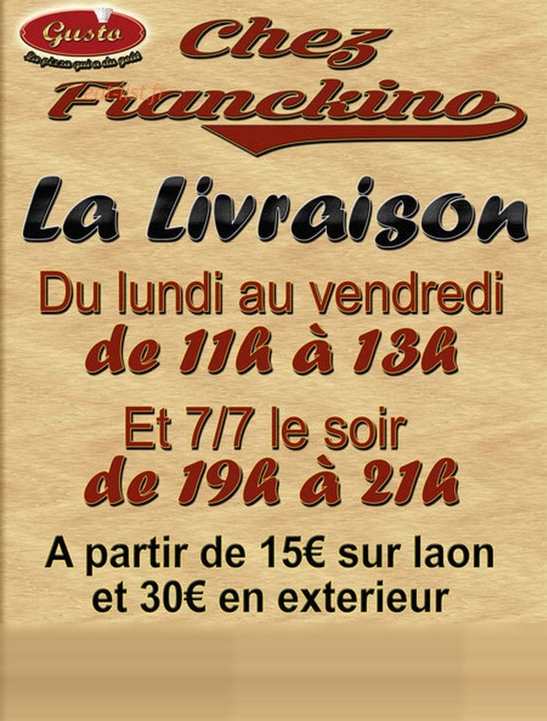 Chez Franckino — carte page 7