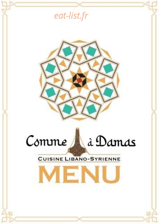 Comme à Damas — carte page 1