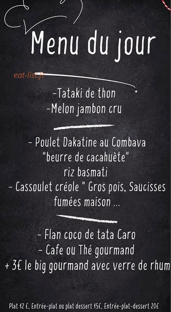 Couleur Cafe — carte page 1