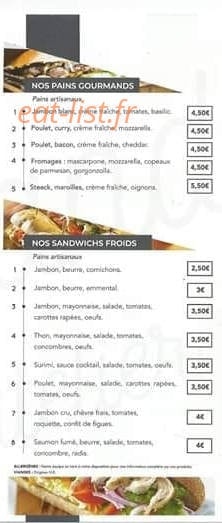 L'atelier Gourmand — carte page 4