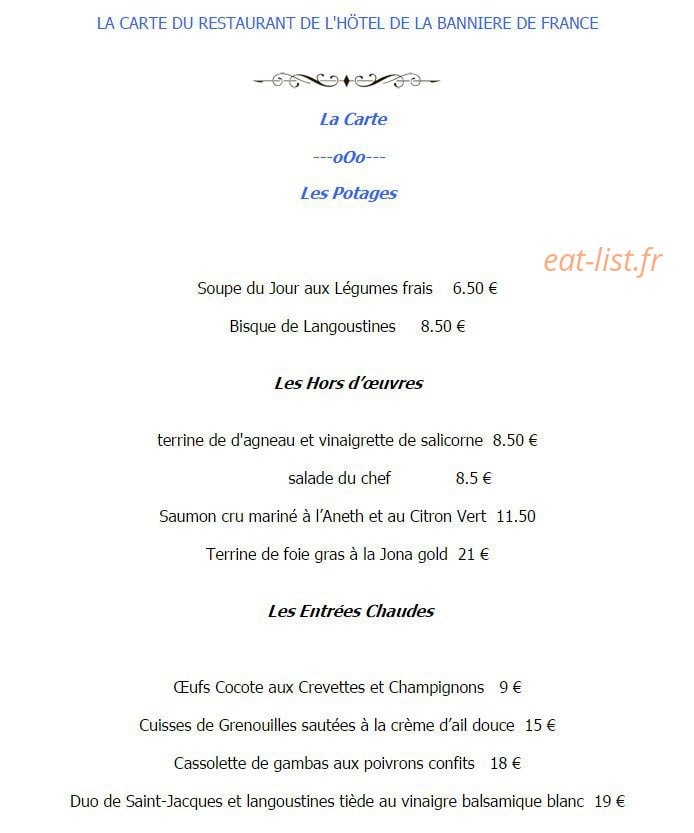 La Bannière de France — carte page 1