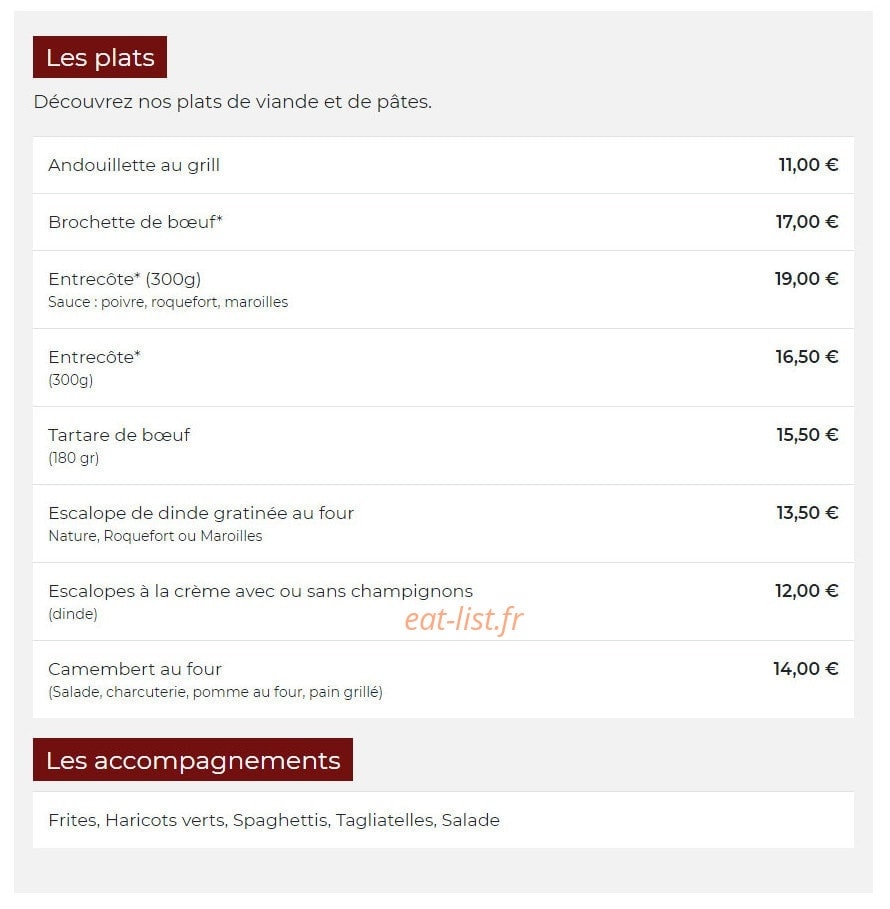 La Landolina — carte page 2