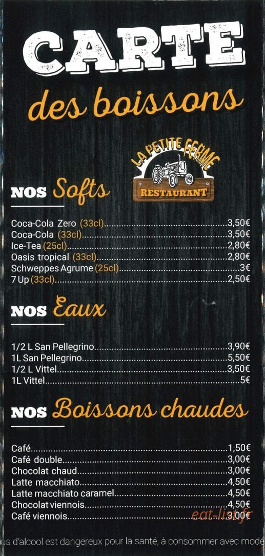 La petite Ferme — carte page 4