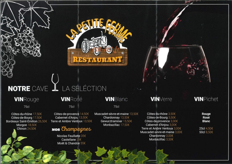 La petite Ferme — carte page 6