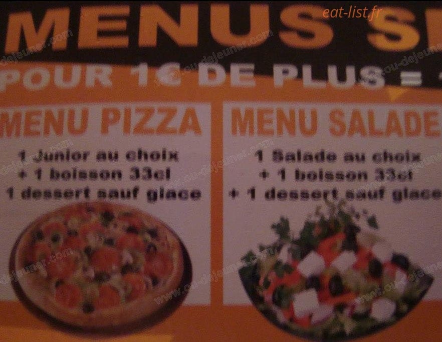 Pizza bueno — carte page 12