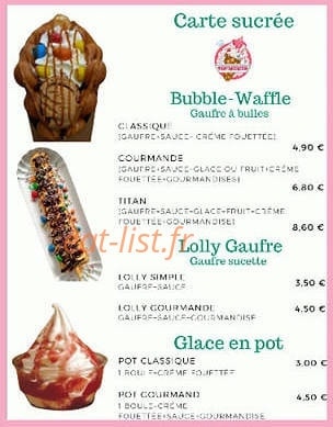 Top Délices — carte page 2