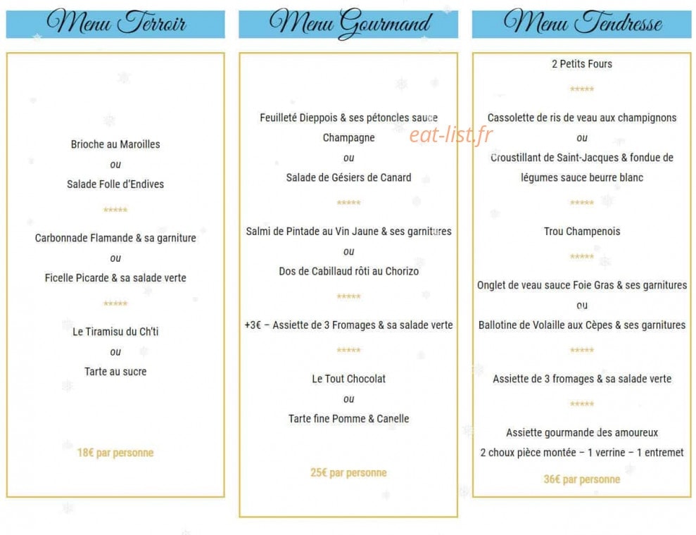 Les toques gourmandes — carte page 7