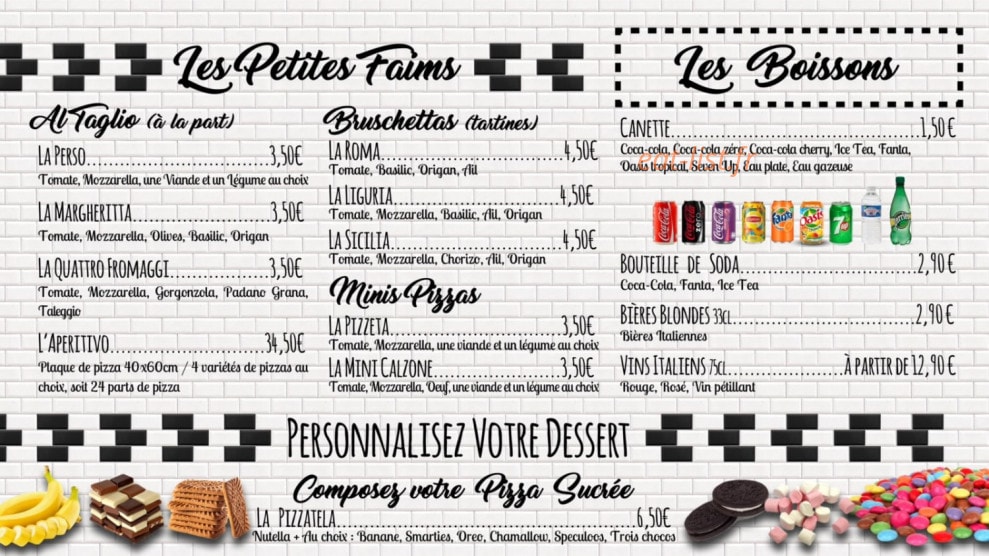 Al Taglio Pizza — carte page 4