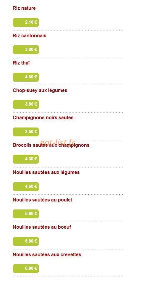 Aux Baguettes d'Or — carte page 11