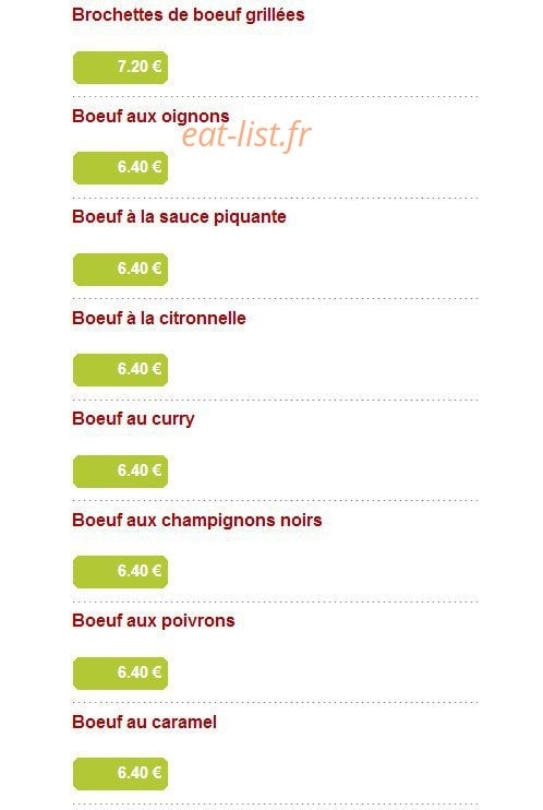 Aux Baguettes d'Or — carte page 10