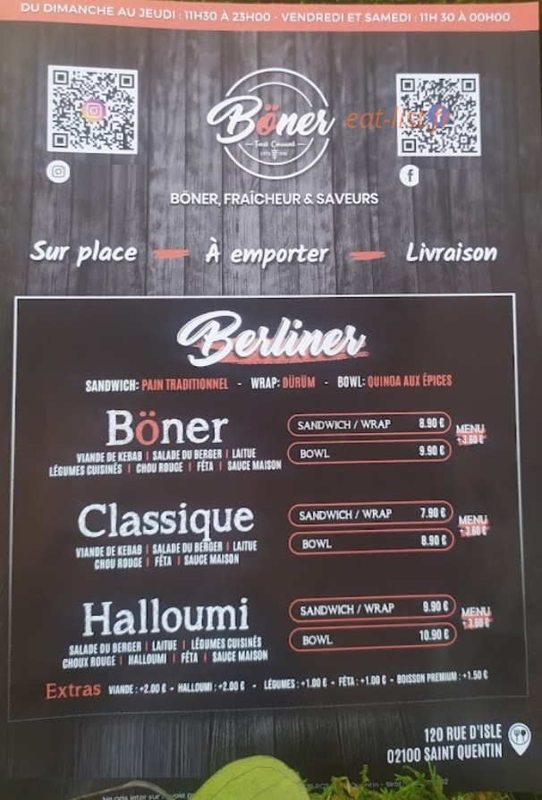 Böner — carte page 6