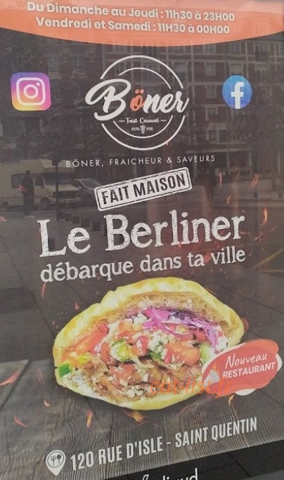 Böner — carte page 1