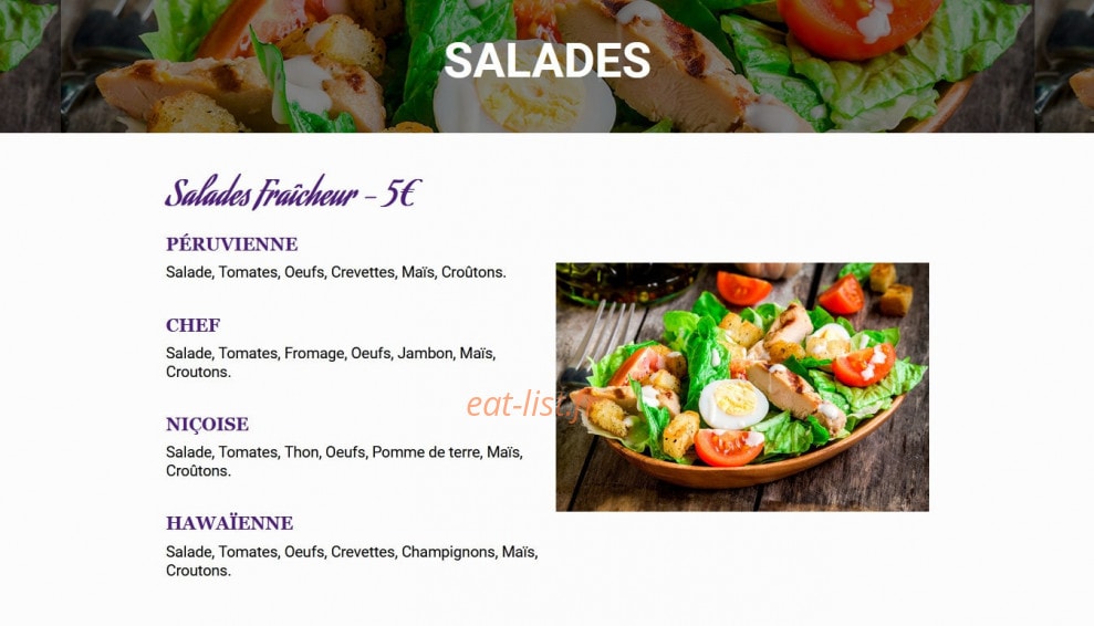 Chrono Pizza — carte page 3