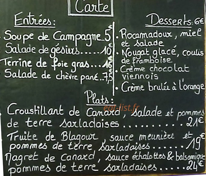 Domaine de Pech Mortier — carte page 1
