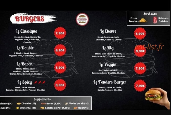 Food & Factory — carte page 2