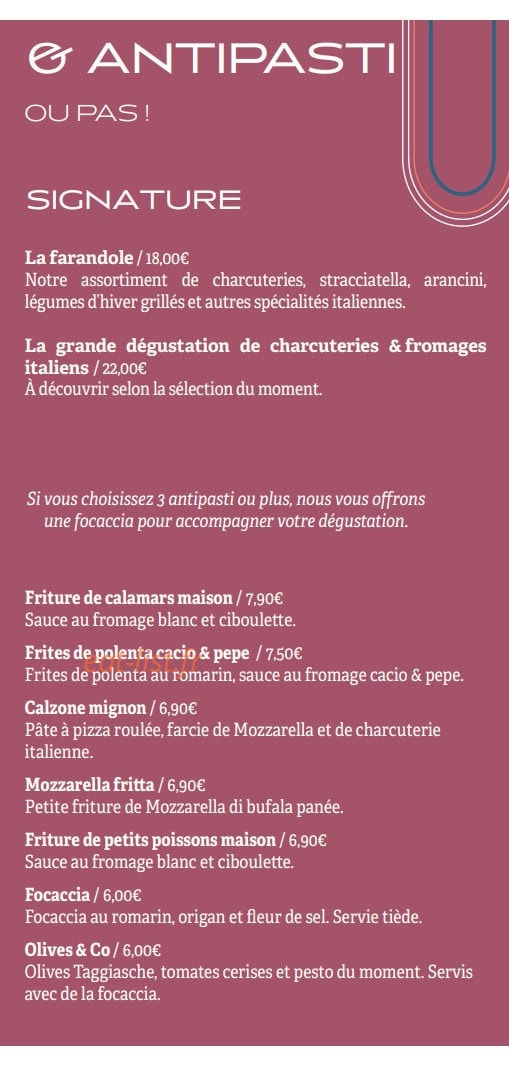 Il Ristorante — carte page 5