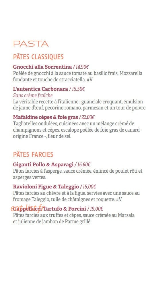 Il Ristorante — carte page 8