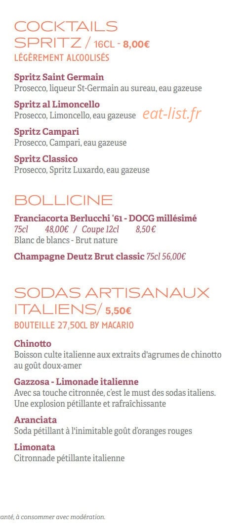 Il Ristorante — carte page 13