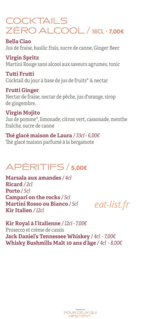 Il Ristorante — carte page 14