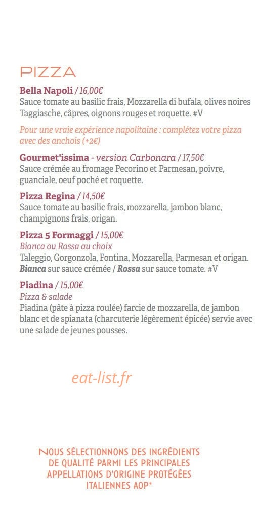 Il Ristorante — carte page 2