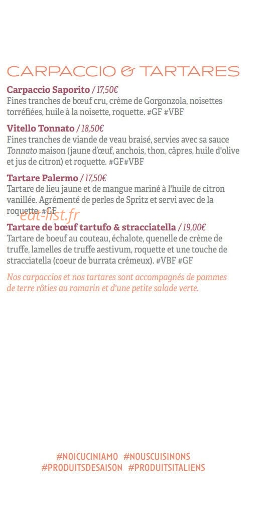 Il Ristorante — carte page 9
