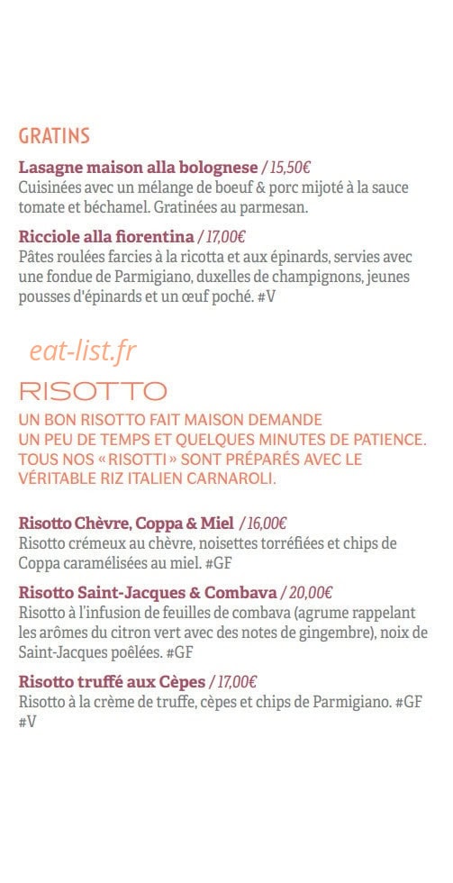Il Ristorante — carte page 6