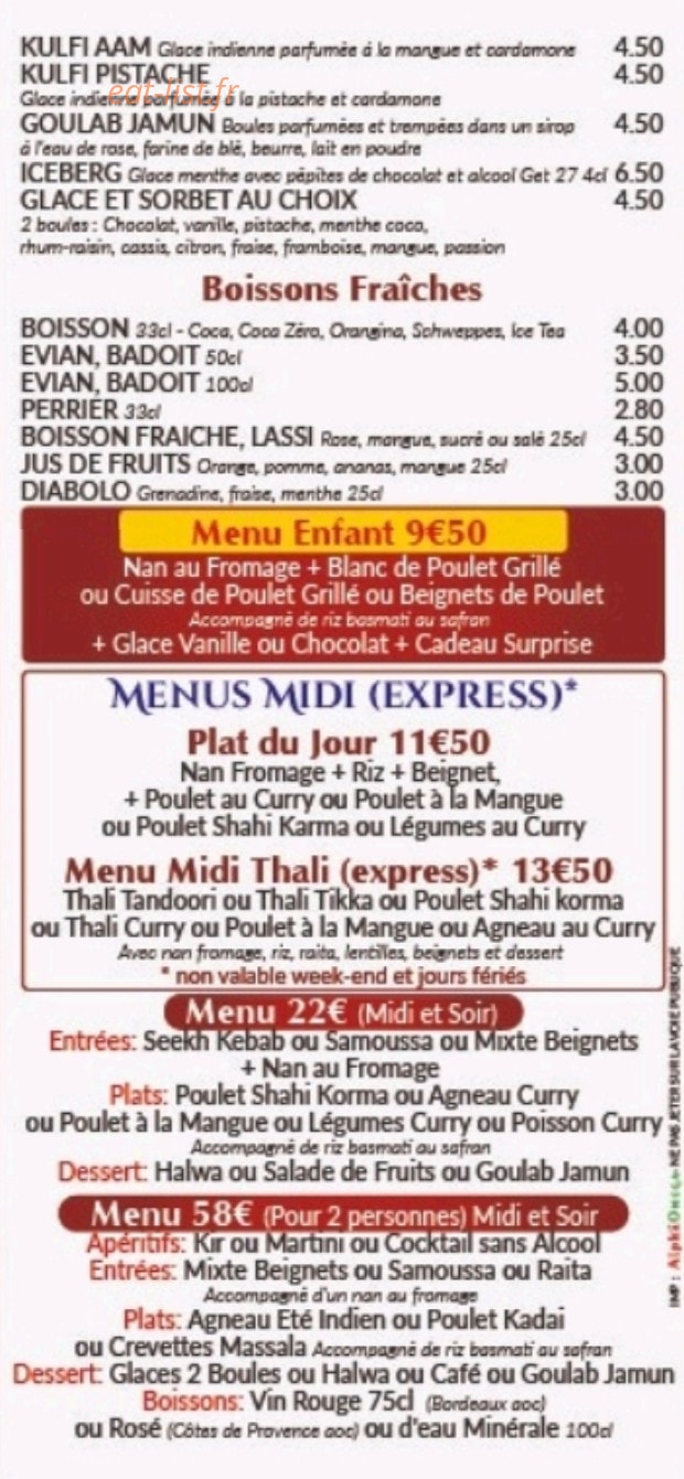 L'été Indien — carte page 6