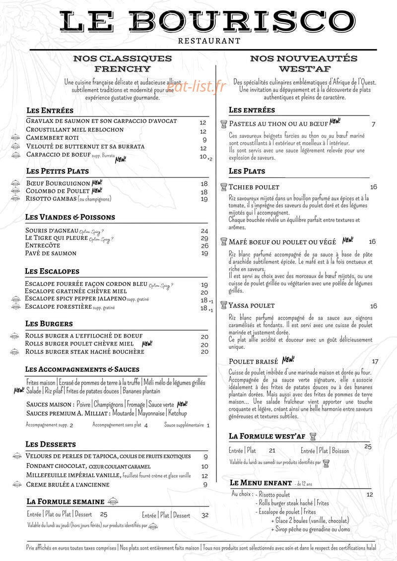 Le Bourisco — carte page 1