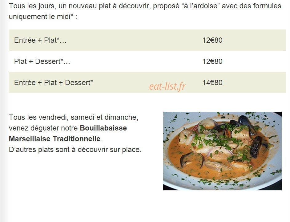 Le Casino — carte page 1