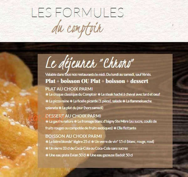 Le Comptoir du Malt — carte page 3