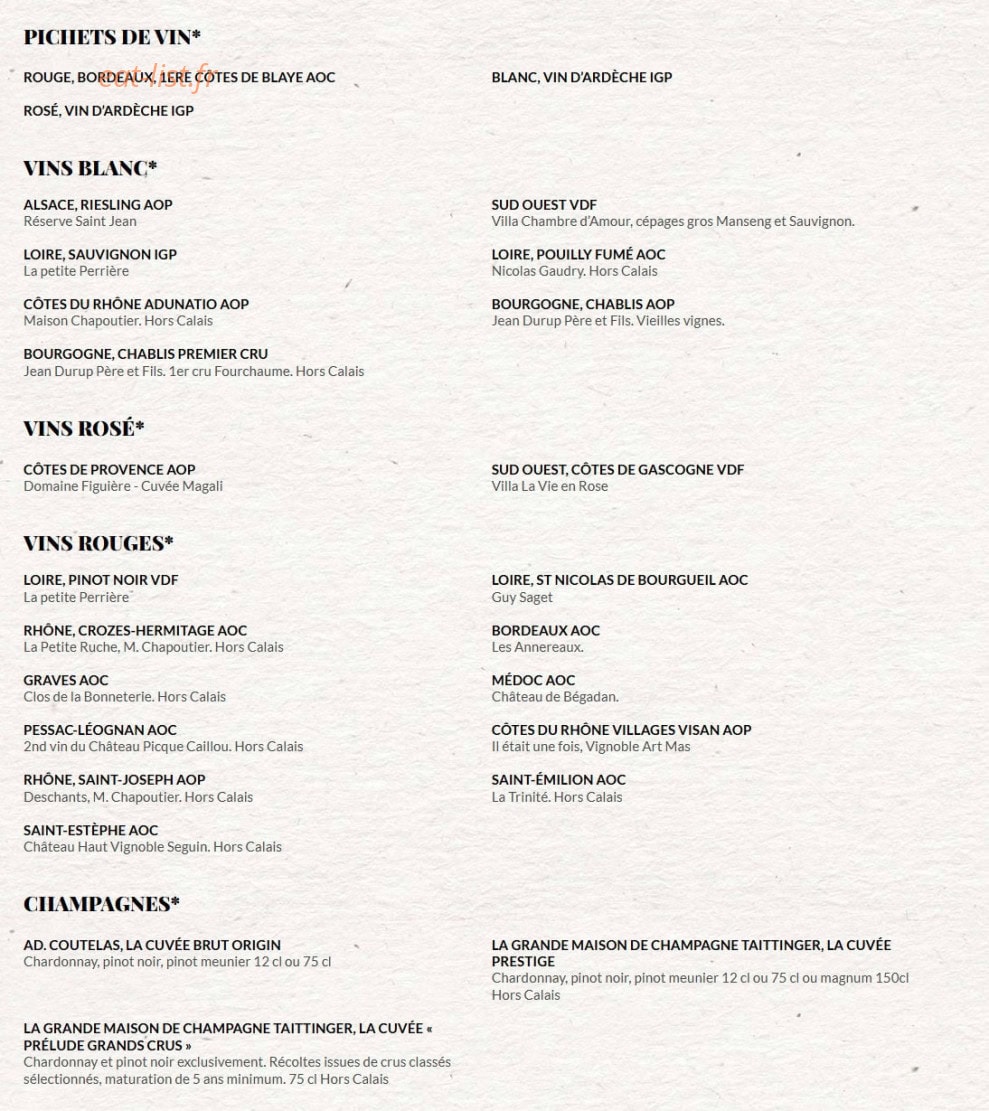 Le Comptoir du Malt — carte page 20