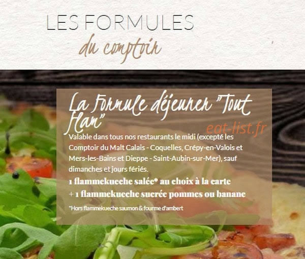Le Comptoir du Malt — carte page 4