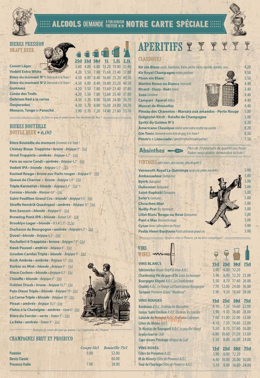 Le Golden Pub — carte page 3