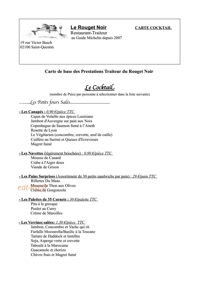 Le Rouget Noir — carte page 6