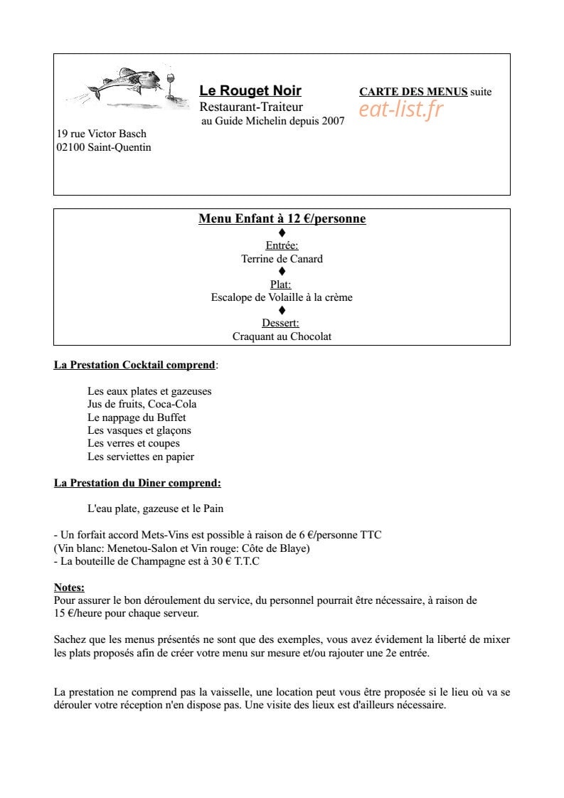 Le Rouget Noir — carte page 9