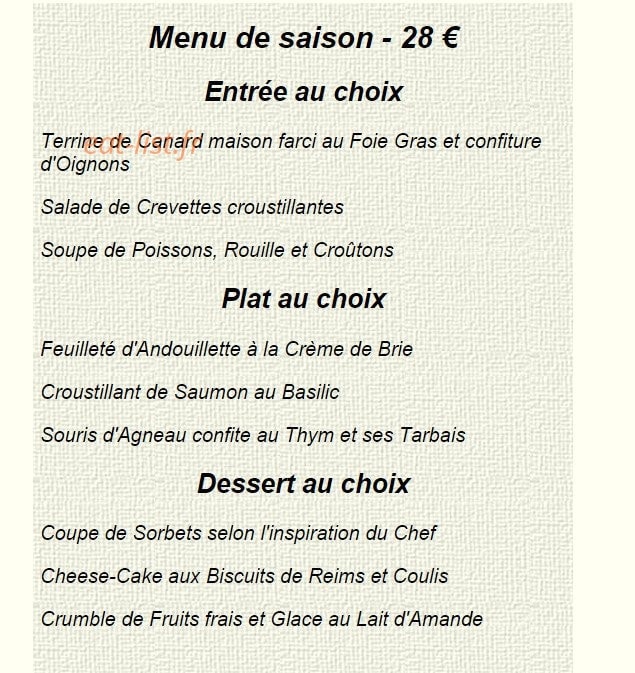 Le Rouget Noir — carte page 2