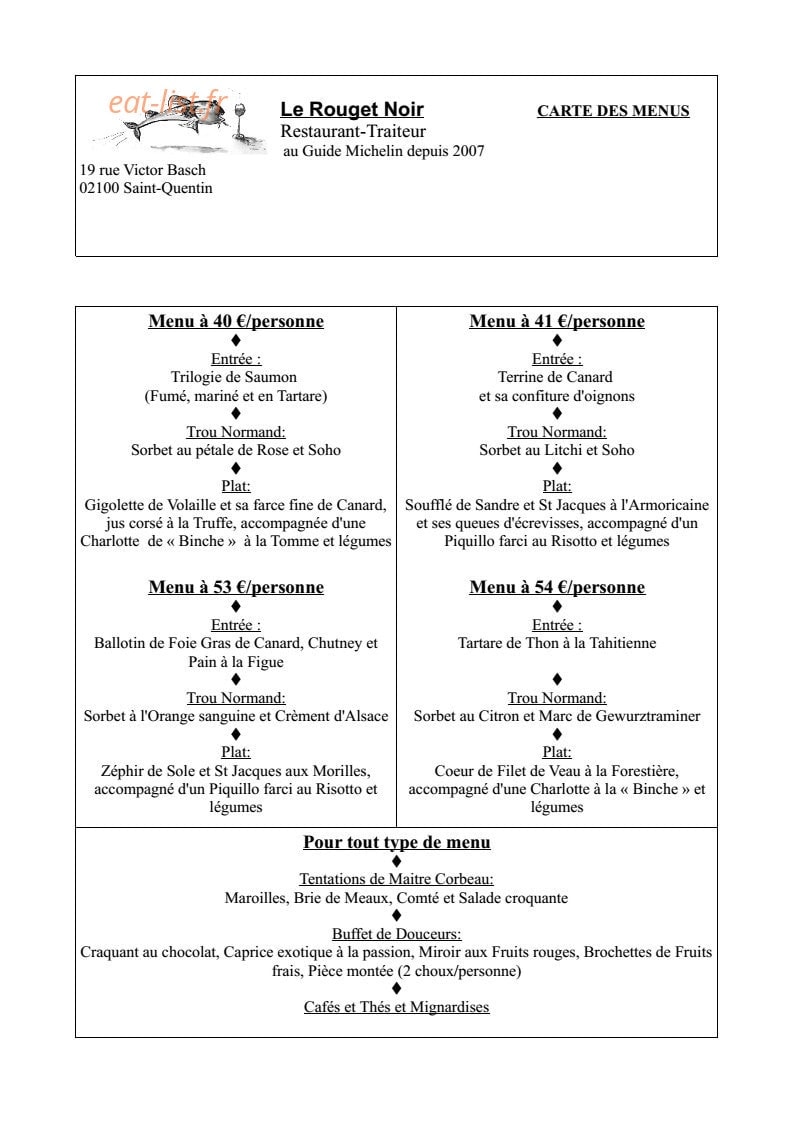 Le Rouget Noir — carte page 8