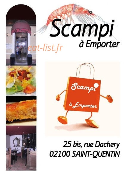 Le Scampi — carte page 1