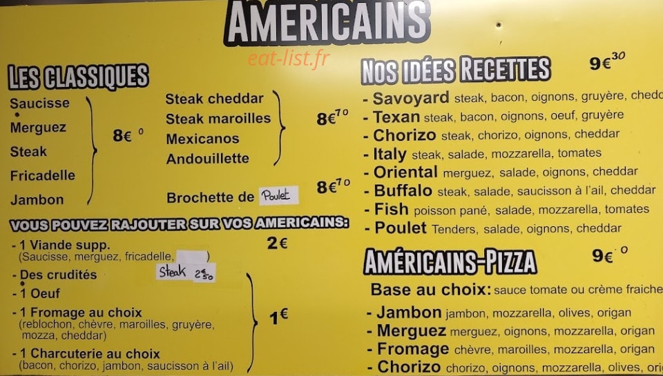 Le Snack — carte page 2